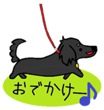 a dachshund feel easy life sticker #2514743