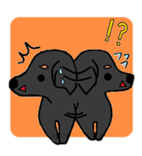 a dachshund feel easy life sticker #2514744