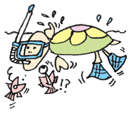 Cameron turtle! sticker #2515207