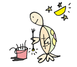 Cameron turtle! sticker #2515208