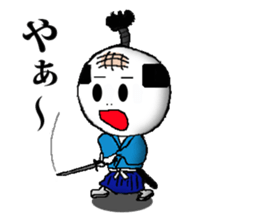 mochi samurai sticker #2516075