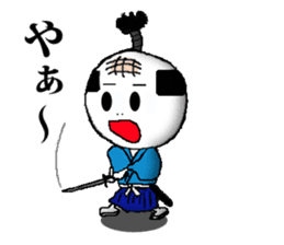 mochi samurai sticker #2516075