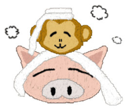 Ori's Animal Pair Stickers "ani+ani" sticker #2516965