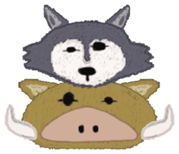 Ori's Animal Pair Stickers "ani+ani" sticker #2516982