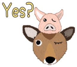 Ori's Animal Pair Stickers "ani+ani" sticker #2516998