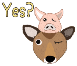 Ori's Animal Pair Stickers "ani+ani" sticker #2516998