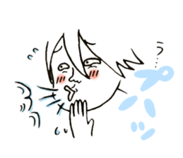 A playful boy!! sticker #2517746