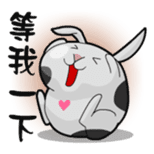 Thoughts of love rabbit sticker #2518491