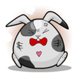 Thoughts of love rabbit sticker #2518509