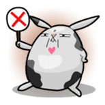 Thoughts of love rabbit sticker #2518517
