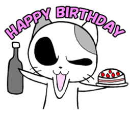 funky cat 2 sticker #2519204