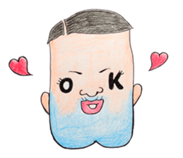 Peaple of cleft chin sticker #2519317
