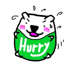 Polar Bear. Name Shirotama. sticker #2520167