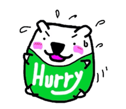 Polar Bear. Name Shirotama. sticker #2520167