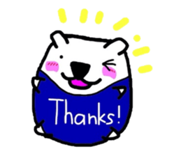 Polar Bear. Name Shirotama. sticker #2520169