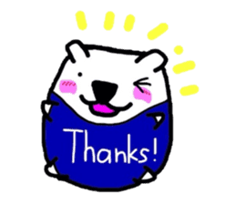 Polar Bear. Name Shirotama. sticker #2520169