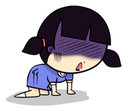 Miru little clumsy girl (English) sticker #2521206