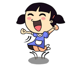 Miru little clumsy girl (English) sticker #2521214