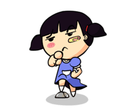 Miru little clumsy girl (English) sticker #2521226