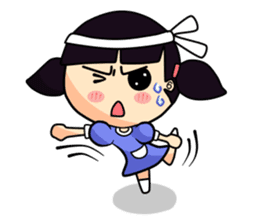 Miru little clumsy girl (English) sticker #2521235