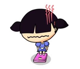 Miru little clumsy girl (English) sticker #2521237