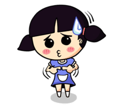Miru little clumsy girl (English) sticker #2521239