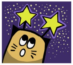 Cat planet sticker #2521246