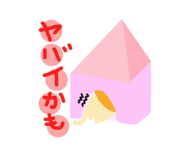 mandarin orange hat cat sticker #2522798