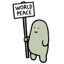 Lard Wants World Peace! sticker #2523884