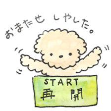 Daily life of the teacup poodle sticker #2524574