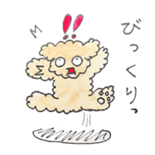 Daily life of the teacup poodle sticker #2524594