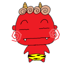 red oni sticker #2525445