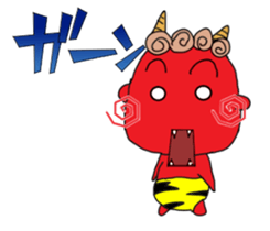 red oni sticker #2525450