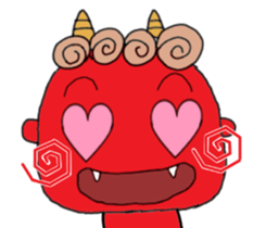 red oni sticker #2525454