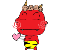 red oni sticker #2525455