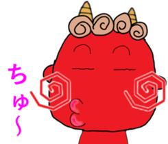 red oni sticker #2525456