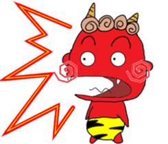 red oni sticker #2525461