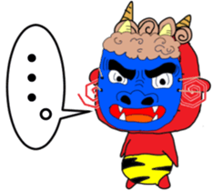 red oni sticker #2525463