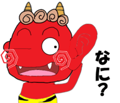 red oni sticker #2525470