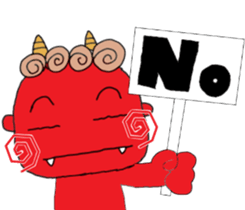 red oni sticker #2525473