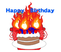 red oni sticker #2525479