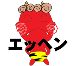 red oni sticker #2525480