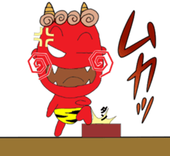 red oni sticker #2525483