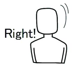 Yes-No man (english) sticker #2526687