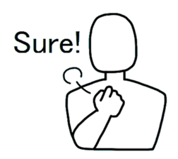 Yes-No man (english) sticker #2526690