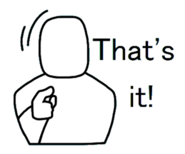 Yes-No man (english) sticker #2526692