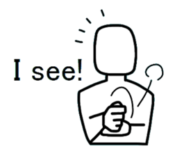 Yes-No man (english) sticker #2526695