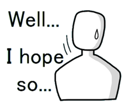 Yes-No man (english) sticker #2526699