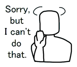 Yes-No man (english) sticker #2526702