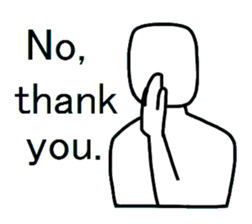 Yes-No man (english) sticker #2526703